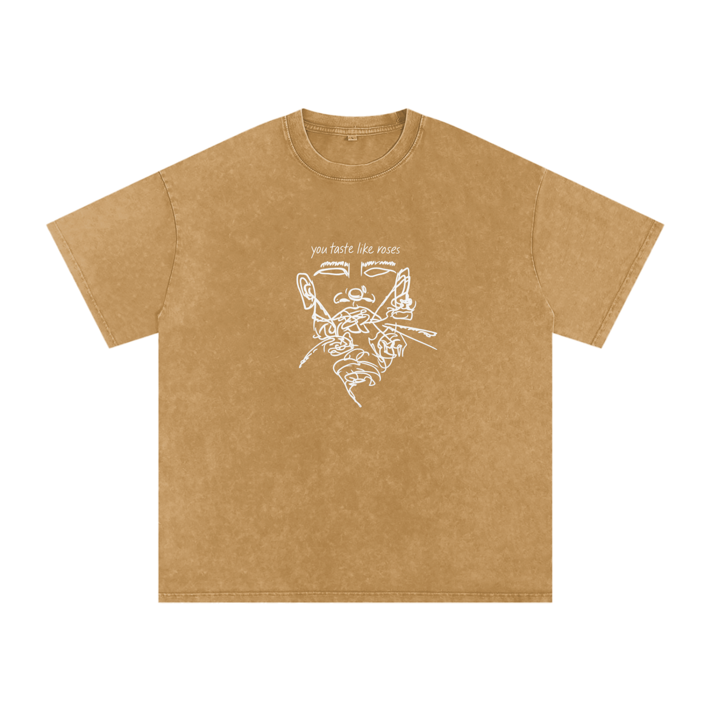 taste like roses - washed oversized tee