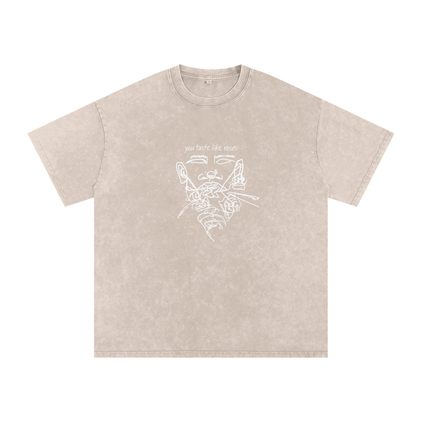 taste like roses - washed oversized tee