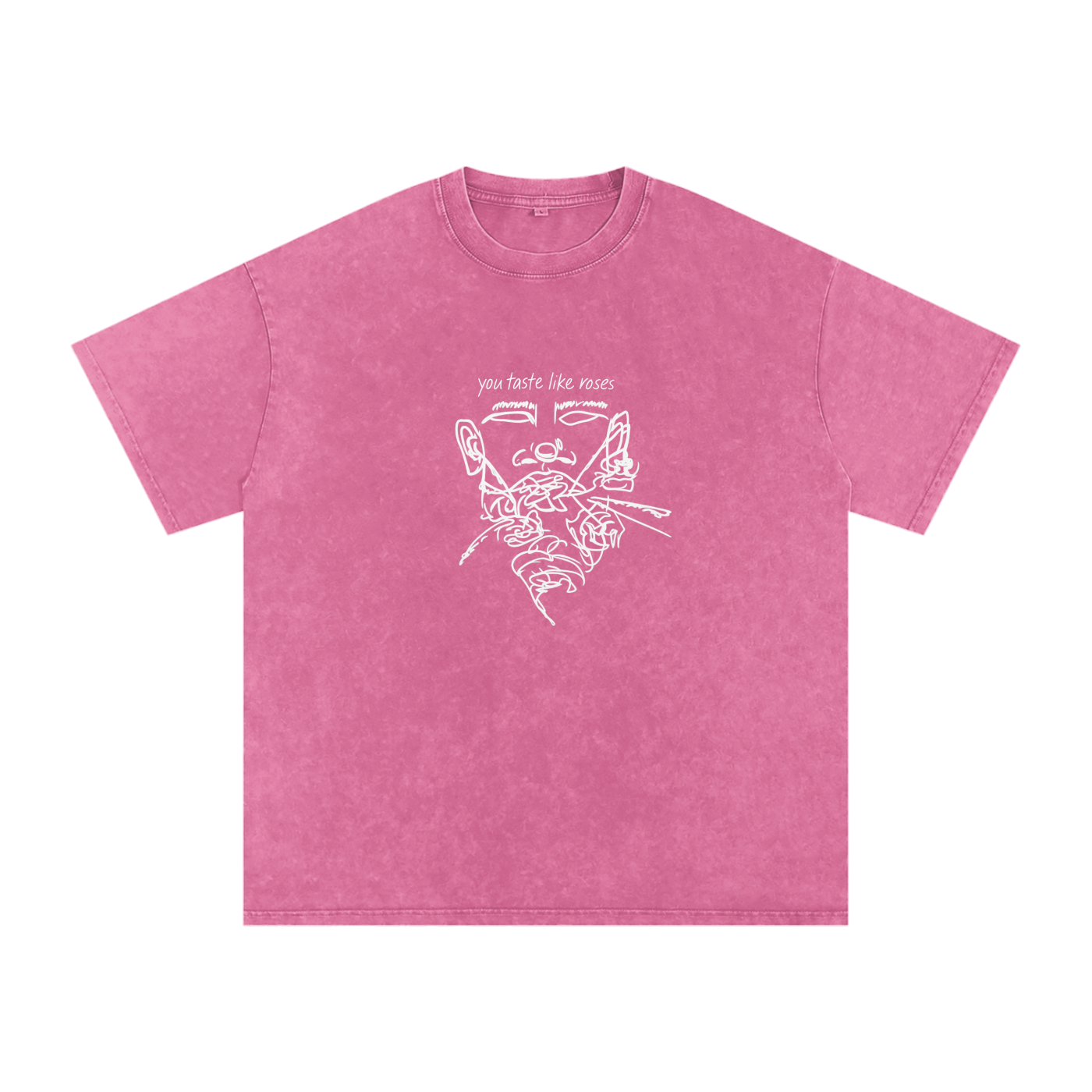 taste like roses - washed oversized tee